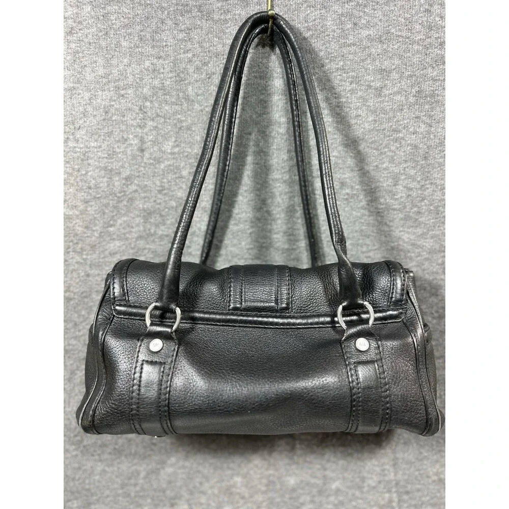 Michael Kors Westbury Black Pebbles Leather Shoulder Bag Purse Silver Hardware - Picture 2 of 10